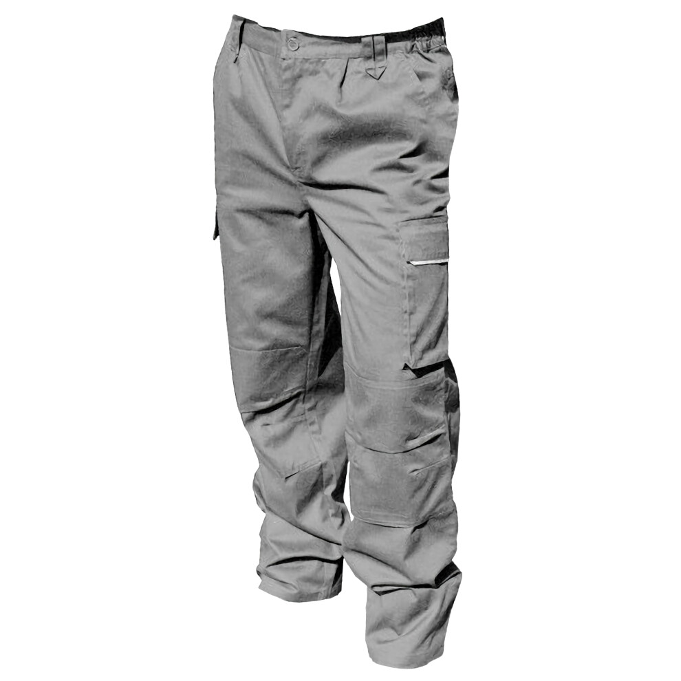 (M L, Grey) Result Unisex Work-Guard Windproof Action Trousers / Workwear