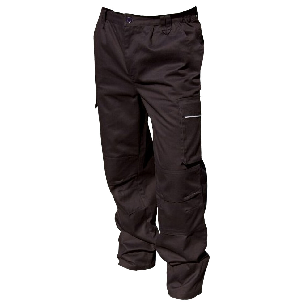 (3XL L, Black) Result Unisex Work-Guard Windproof Action Trousers / Workwear