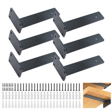 (8-Inches) 6X Cast Iron Wall Mounted L Shaped Angle