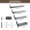 (8-Inches) 6X Cast Iron Wall Mounted L Shaped Angle 9