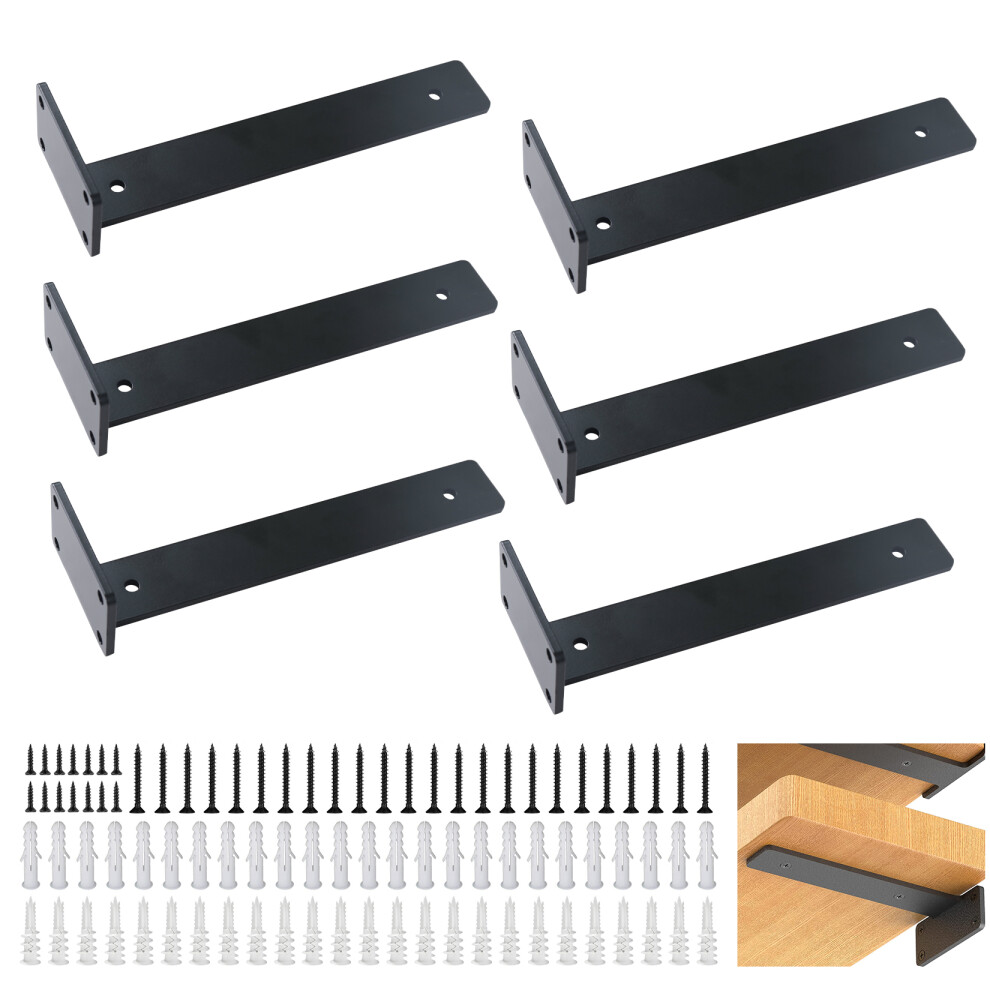 (12-Inches) 6X Cast Iron Wall Mounted L Shaped Angle