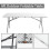 Plastic Outdoor Folding Table 6ft, Folding Outdoor Camping Picnic Tables 3