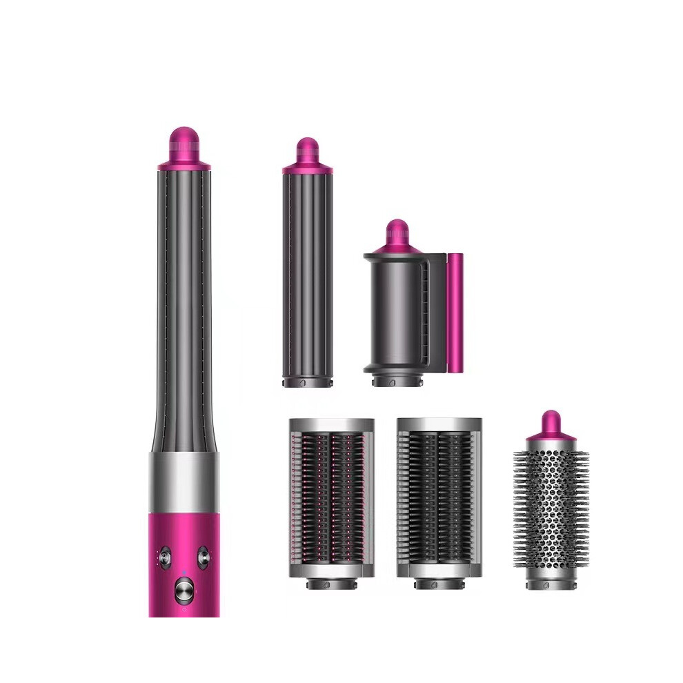 (Pink) 6 in 1 Hot Air Hair-wrap Styler Fast Drying Dryer