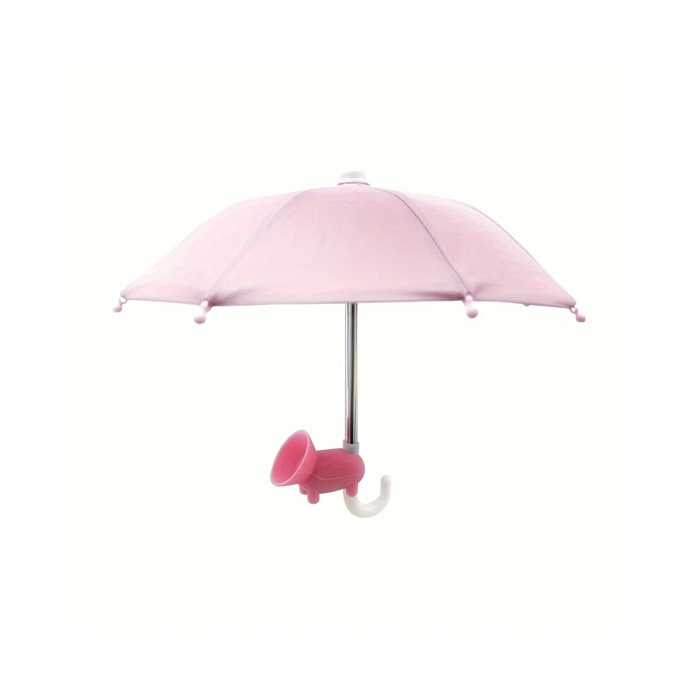 (Pink) Standing Sun Umbrella Phone With Suction Cup, Sun Cover With Suction Cup To Protect Against Freezing Glare Pink 6402857290568