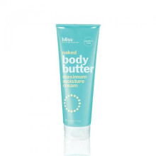 Bliss - Mantequilla corporal desnuda - Sin perfume - Crema de mαxima humedad - 6.7 onzas lνquidas - Hidratante diario para mujeres y hombres - Si