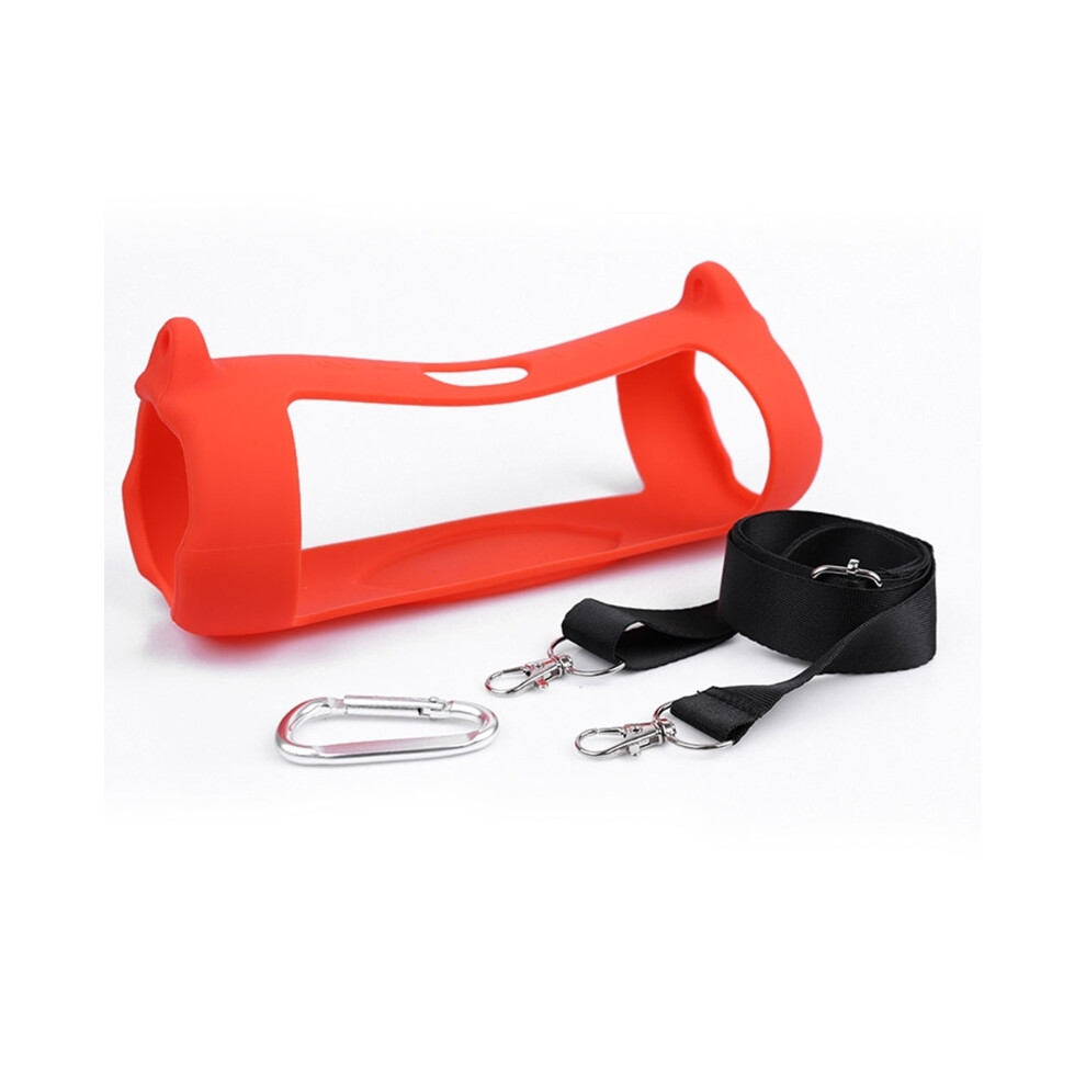 (Red) Dust-Proof Protective Cover Anti-Fall Speaker Silicone For Case For Shell For -Jbl Charge 5 Speaker Accessories Red 6402857290773