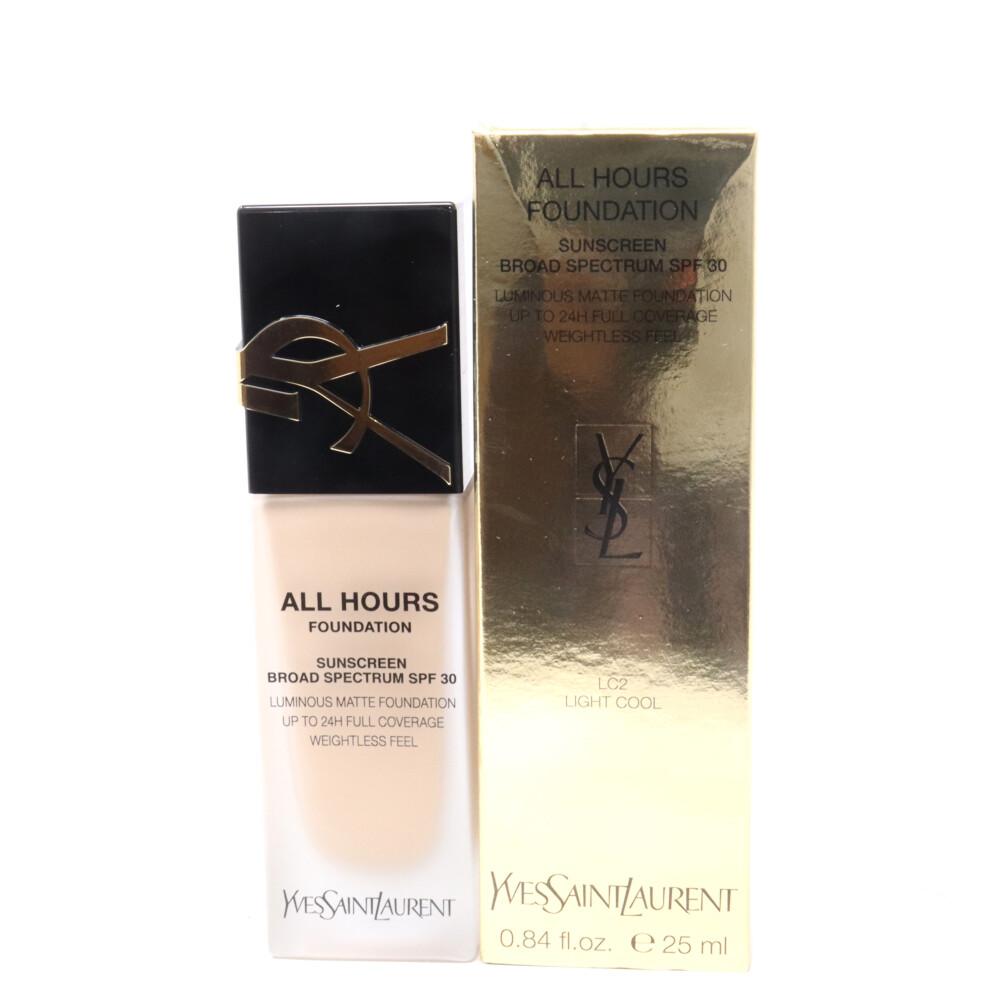 Yves Saint Laurent All Hours Foundation LC2 Light Cool 0.84oz/25ml New With Box