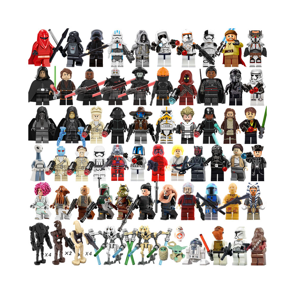 (72Pcs/set) Star Wars Minifigures Building Block Set Fit Lego