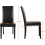 4pcs Dining Kitchen Chairs Padded Faux Leather Restaurant Home Black 7