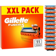 Gillette Fusion5 Scheermesjes Mannen, Set van 11 navullingen voor scheermesjes met precisietrimmer, 5 anti-wrijving scheermesjes