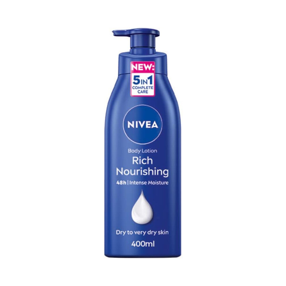 NIVEA Rich Nourishing Body Lotion (400ml) 48h Intensive Moisture