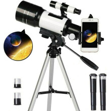Telescope for Astronomy Adult Kids Beginners, 150X Astronomical Refractor Telescope, 300X70mm Telescop with Tripod Smartphone Adapter