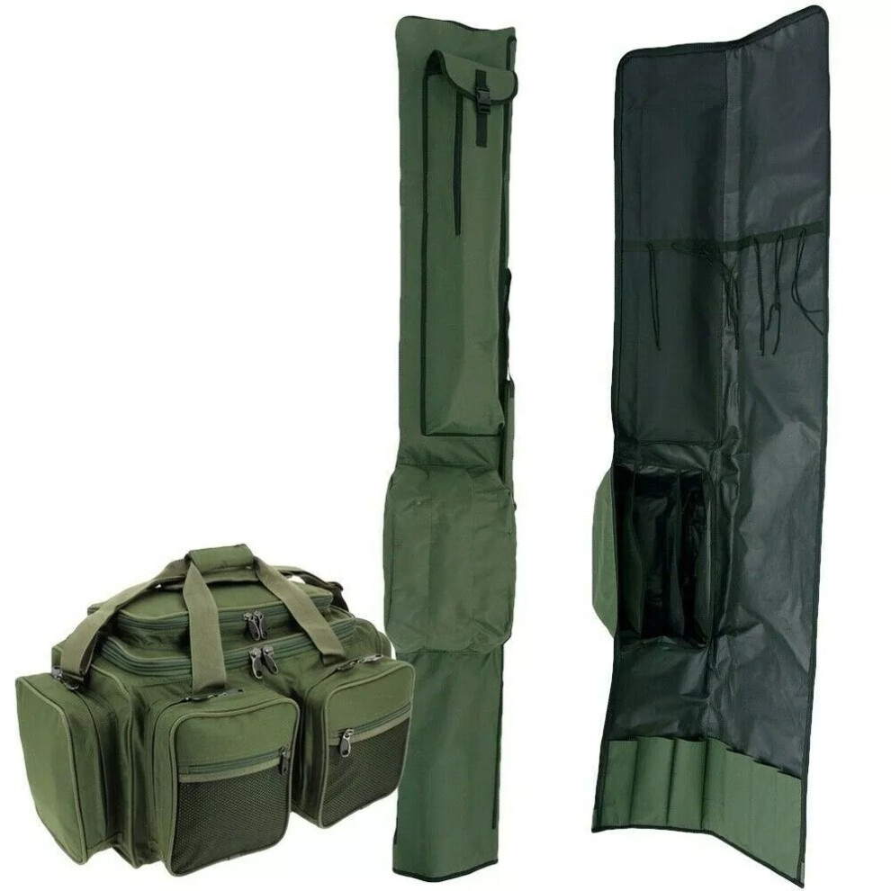 Ngt Carp Fishing Xpr Bag & Rod Holdall For 12Ft Rods And Fishing Reels