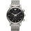 Armani Emporio Armani AR1811 Luigi Silver Mesh Strap, Black Dial, Silver Case 2