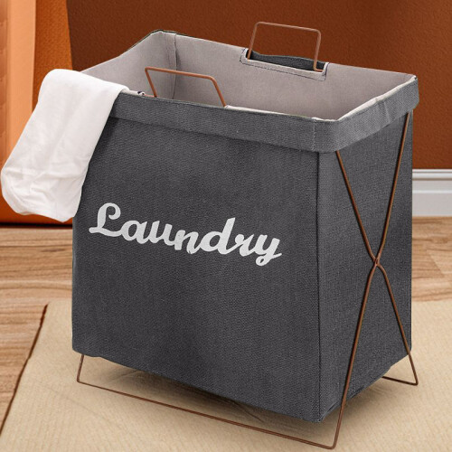 Living And Home Waterproof Foldable Laundry Storage Basket