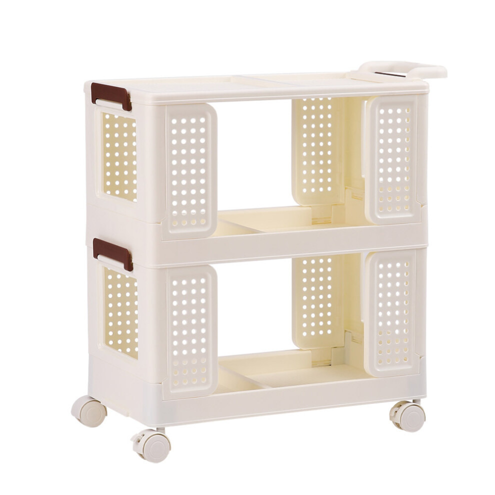 (2-Tier) 2/3-Tier Folding Storage Cart