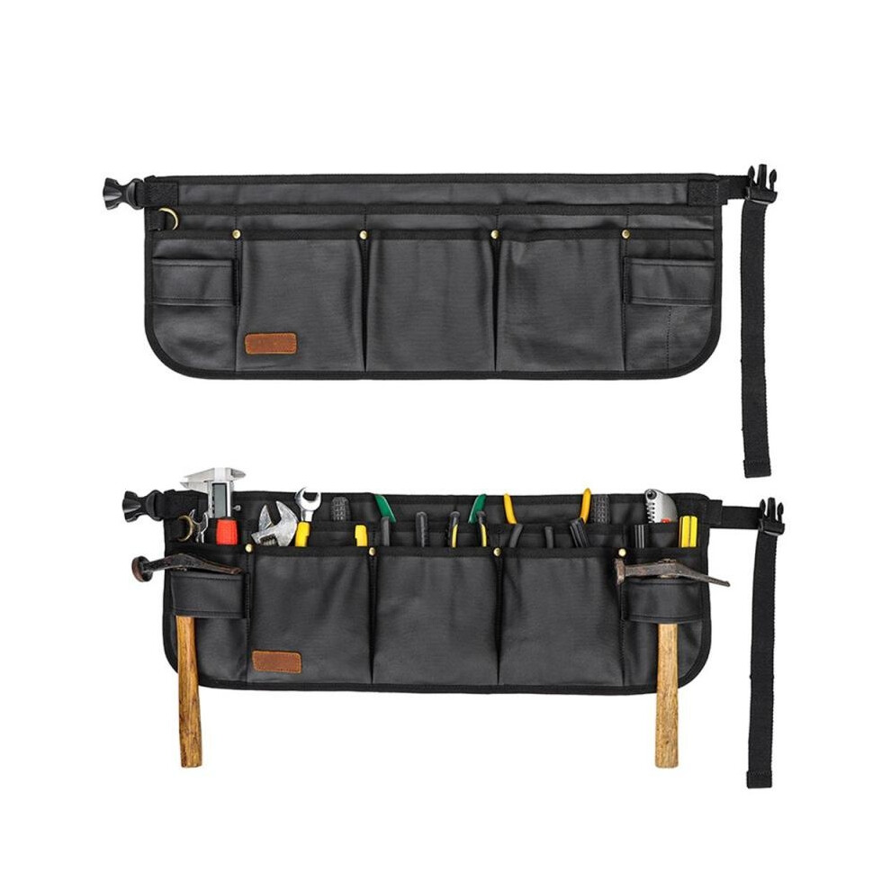 (Black) Tool Belts For Men Adjustable Pouch Pocket Tool Pouch Utility Belt Bag Multifunctional Electrician Tool Belt Utility 6402857291831