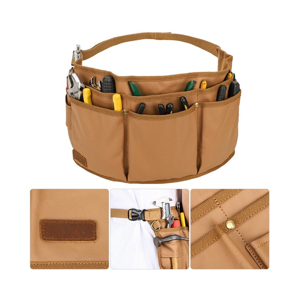 (Yellow) Tool Belts For Men Adjustable Pouch Pocket Tool Pouch Utility Belt Bag Multifunctional Electrician Tool Belt Utility 6402857291855