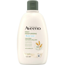 Aveeno Daily Moisturising Body Wash 1x 500ml Gentle Body Wash with Soothing Colloidal Oatmeal Nourishing Body Cleanser Sensitive & Normal to Dry Skin