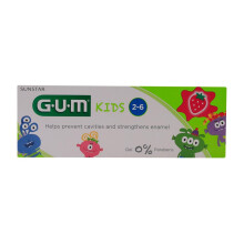 Gum Kids Fluoride Toothpaste 2-6 Years, Strawberry Flavor, Very Gentle Formula, Paraben-free, Pleasant Flavor, 50ml