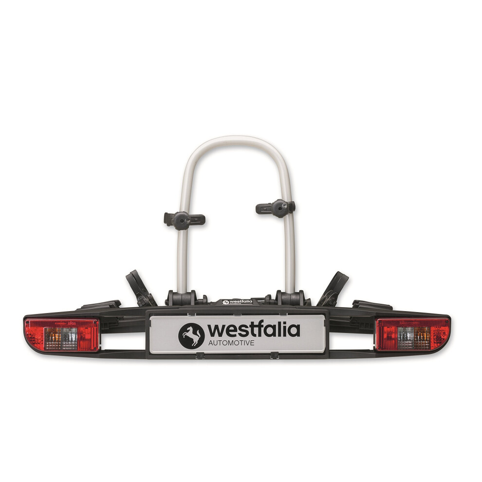 Westfalia Bikelander Classic Bike Rack For Towbars | Bike Carrier For 2 Bicycles | Suitable For E-Bikes | Foldable Black 4250557540078