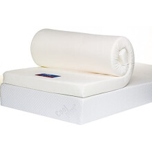 Bodymould Memory Foam Mattress Topper with Cover, 4 Inch, UK King