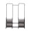 Living And Home Metal Freestanding Garment Rack with Shelves 3