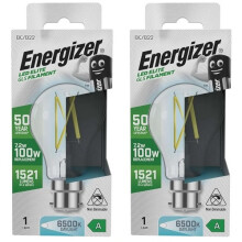 Energizer A Rated LED GLS B22 1521lm 7.2W 6500K Daylight Pack of 2