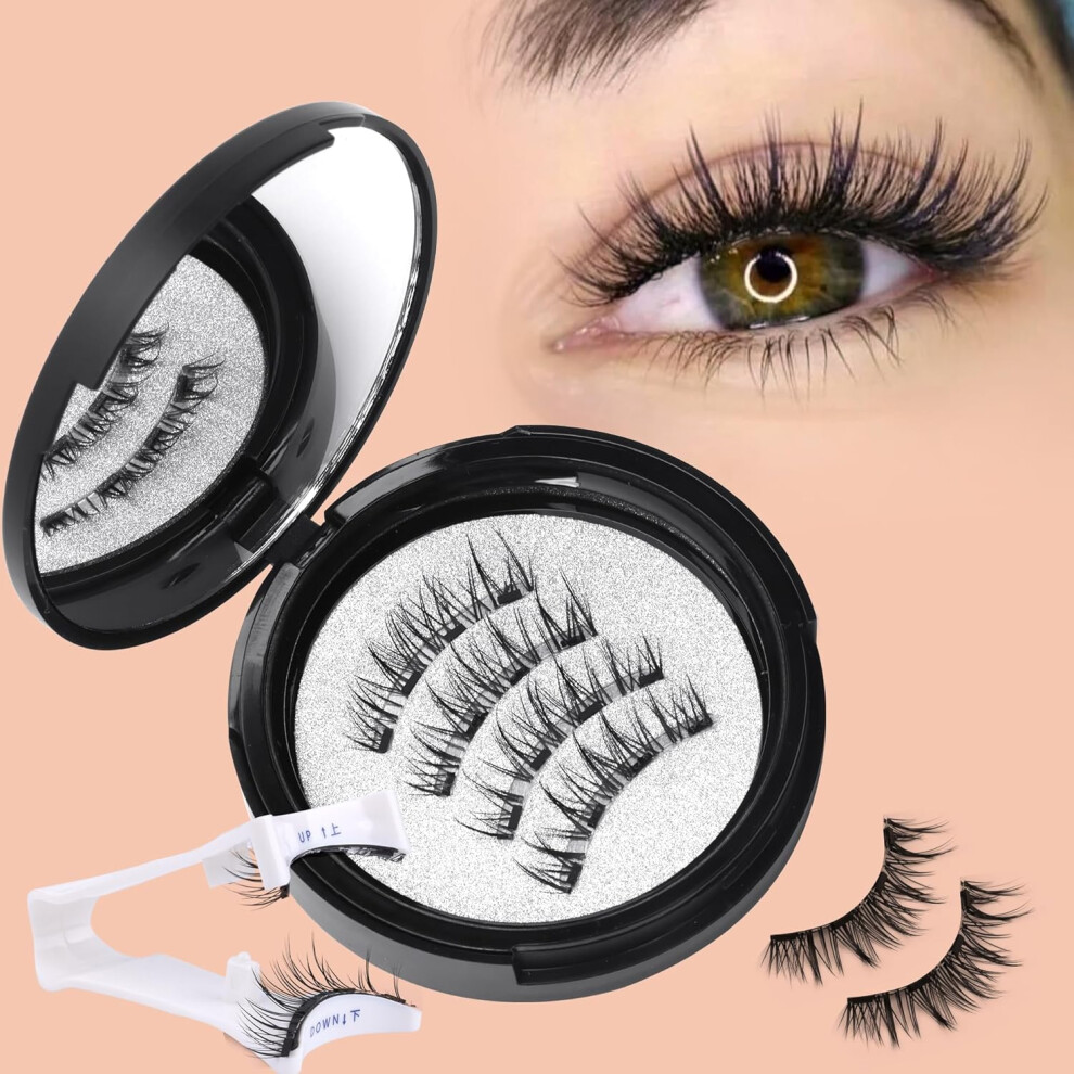 Wiwoseo Store Wiwoseo Magnetic Eyelashes Natural Look Magnetic Lashes No Glue Or Eyeliner Needed Magnetic Eyelashes Natural Look Reusable Magnetic Eyelashes
