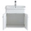 Bathroom Wall Hung Vanity Unit Basin Sink Storage Cupboard Gloss White 5
