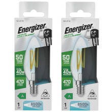 Energizer A Rated LED Candle E14 470lm 2.2W 6500K (Daylight) Pack of 2