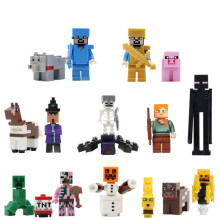 (Stil E-16-delars) Minecraft Min Värld-serien Karaktärer Minifigurer Byggsats