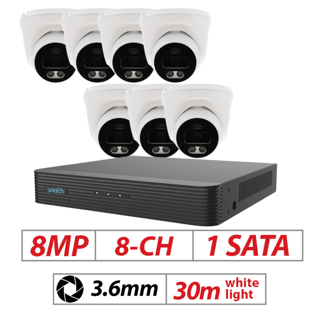 (7, 4Tb) 8Mp Cctv System 8Ch 4K Nvr Ip Poe 8Mp Outdoor 7426902482509