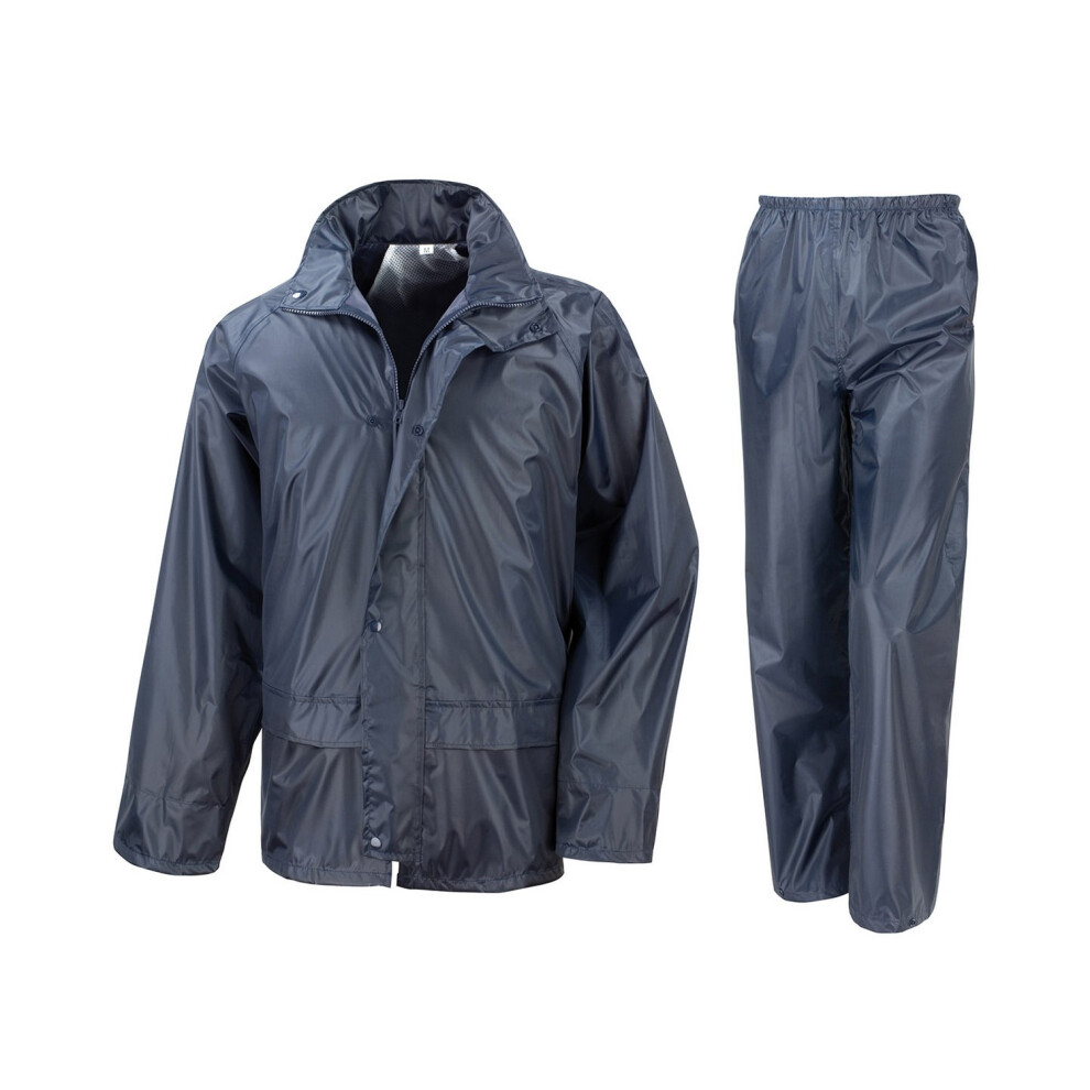 (S, Navy) Result Core Unisex Adult Rain Suit