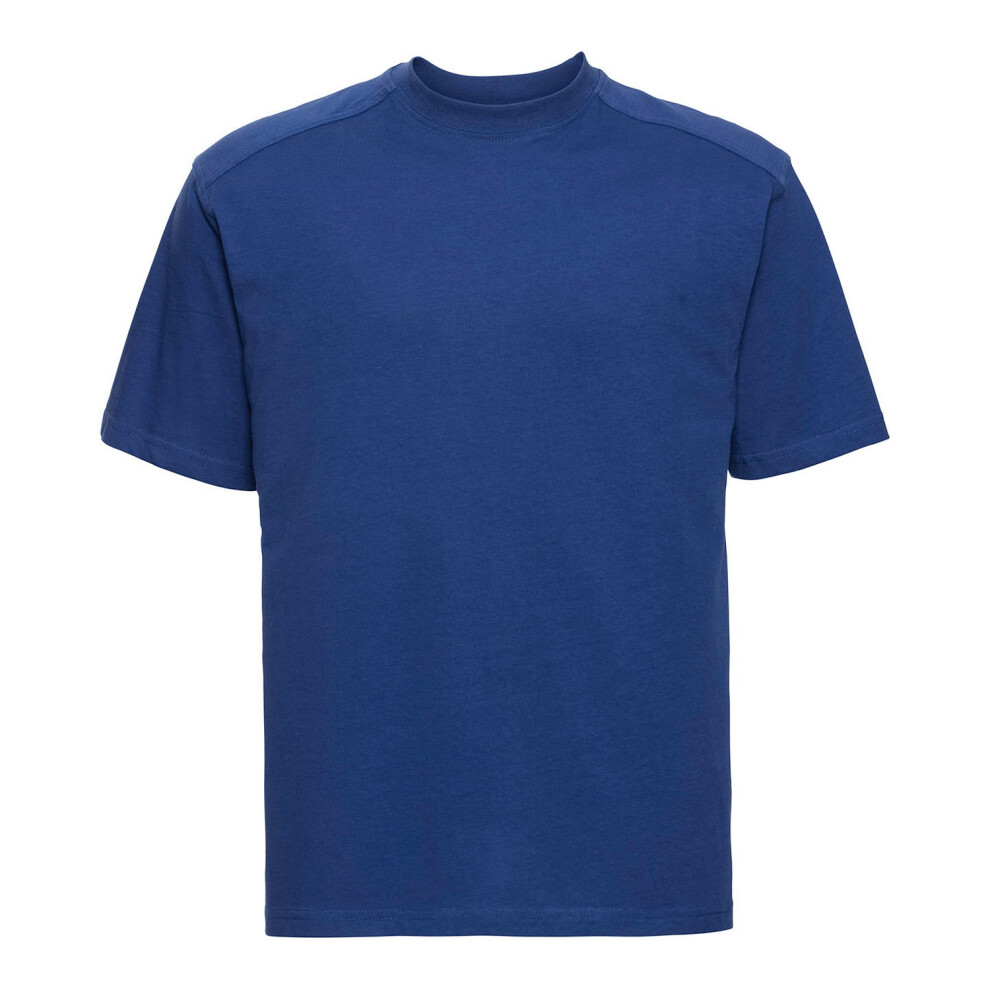 (4XL, Bright Royal Blue) Russell Mens Heavyweight T-Shirt