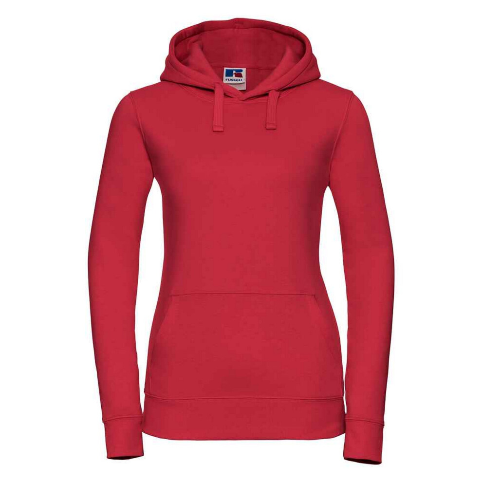 (12 UK, Classic Red) Russell Womens/Ladies Authentic Hoodie