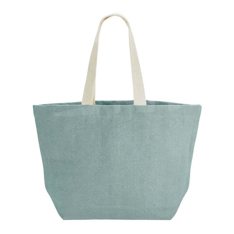 Washed Jute Beach Soft Touch Tote Bag