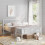 (White) Single Metal Bed Frame Slatted Headboard Bedroom 10
