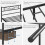 (Black) Single Metal Bed Frame Slatted Headboard Bedroom 5