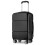 (Black) Cabin Size ABS Hard Shell Suitcase With Duffel Bag 6