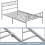 (Silver) Single Metal Bed Frame Slatted Headboard Bedroom 6