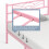 (Pink) Single Metal Bed Frame Slatted Headboard Bedroom 6