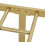 (Gold) Single Metal Bed Frame Slatted Headboard Bedroom 3