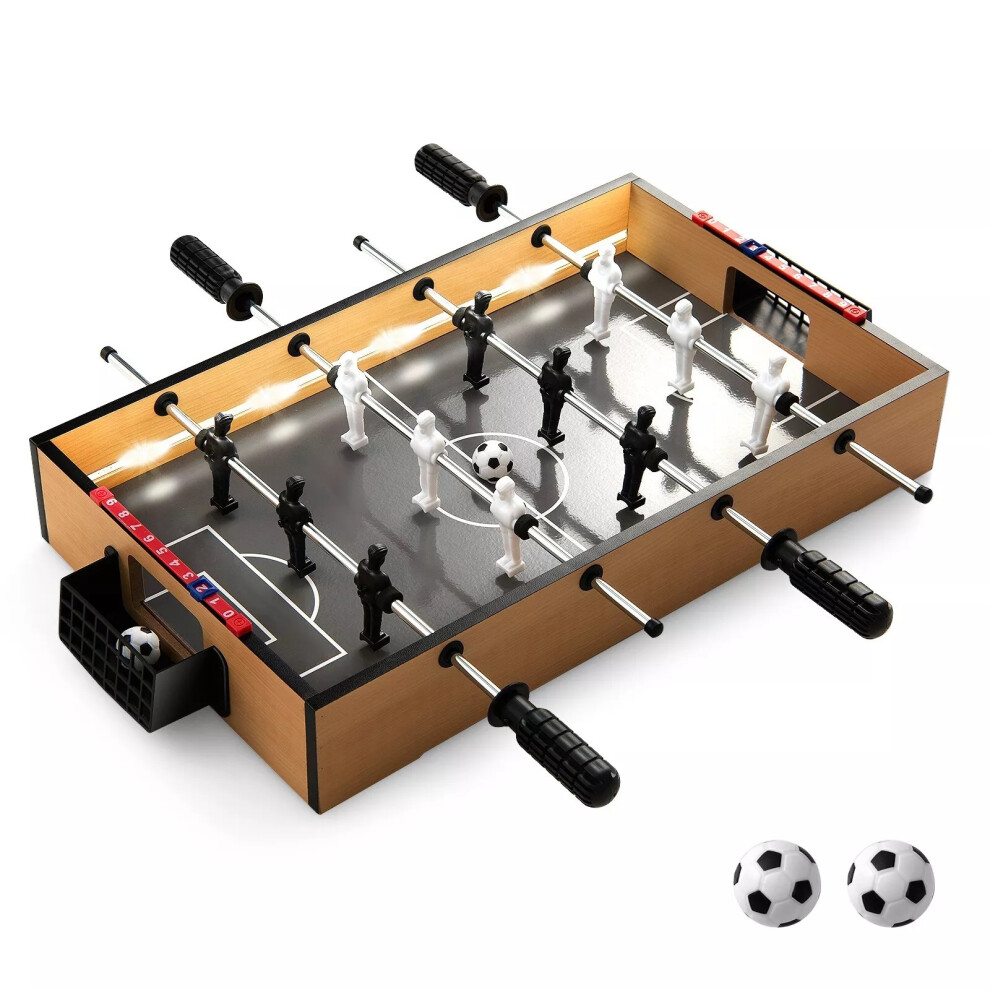 51cm Foosball Table Kids Adults Tabletop Football Table w/LED Lights