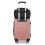 (Nude+Black) Cabin Size ABS Hard Shell Suitcase With Duffel Bag 3