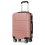 (Nude+Black) Cabin Size ABS Hard Shell Suitcase With Duffel Bag 4