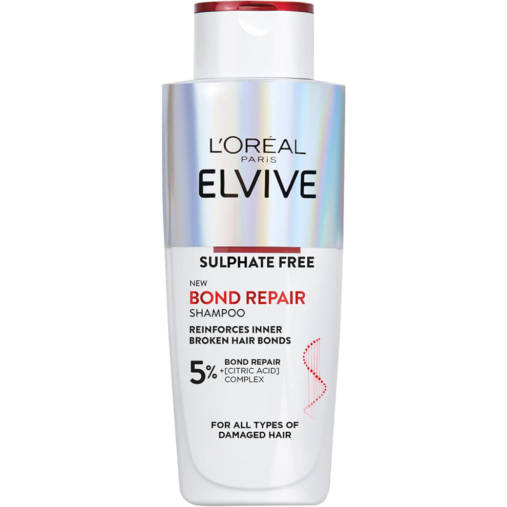 L'OrÃ©al Paris Elvive Bond Repair Shampoo by L'Oreal Paris for Damaged Hair for Deep Repair Bonding Hair Care 200ml