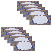 (Blue Peacock Feather) Money Envelopes Wedding Shagun Fancy Gift Card Voucher Cash Wallet Patterned 10x