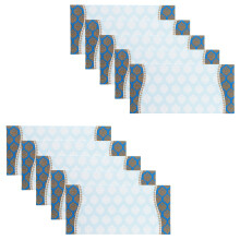 (Blue Damask) Money Envelopes Wedding Shagun Fancy Gift Card Voucher Cash Wallet Patterned 10x