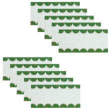 (Green Semi Circle) Money Envelopes Wedding Shagun Fancy Gift Card Voucher Cash Wallet Patterned 10x